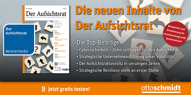 Der Aufsichtsrat Ausgabe 5- 2026 Mobile Banner