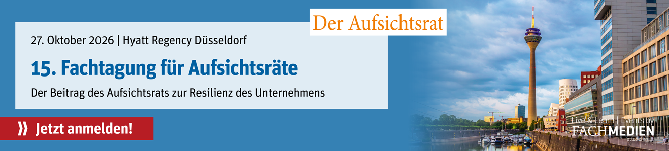 Fachtagung Aufsichtsräte 2026 - Desktop Banner