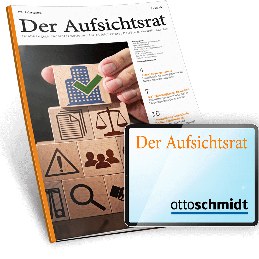 Der Aufsichtsrat Zeitschrift plus Datenbank Der Aufsichtsrat Zeitschrift plus Datenbank